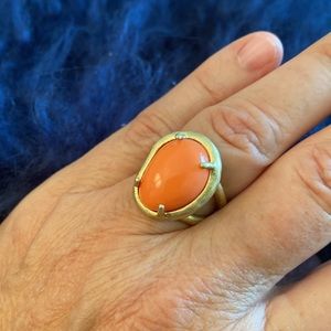 ‘New’ Lia Sophia Coral/Gold Ring (7)